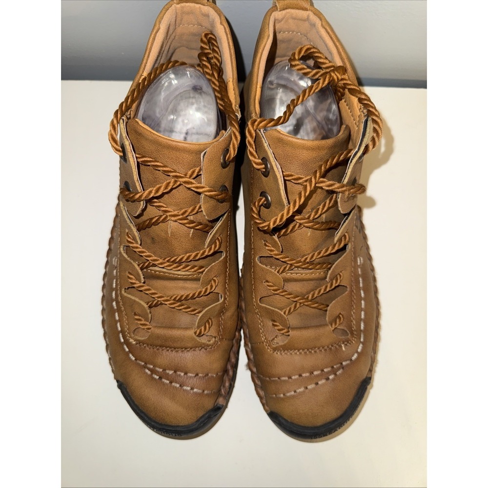 Madixa Kapda-Vintage Leather Boots-Brown Size 10 Hand Stitched Excellent Cond. - Picture 5 of 9